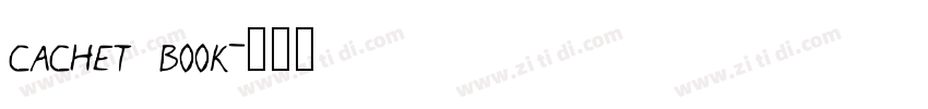 cachet book字体转换